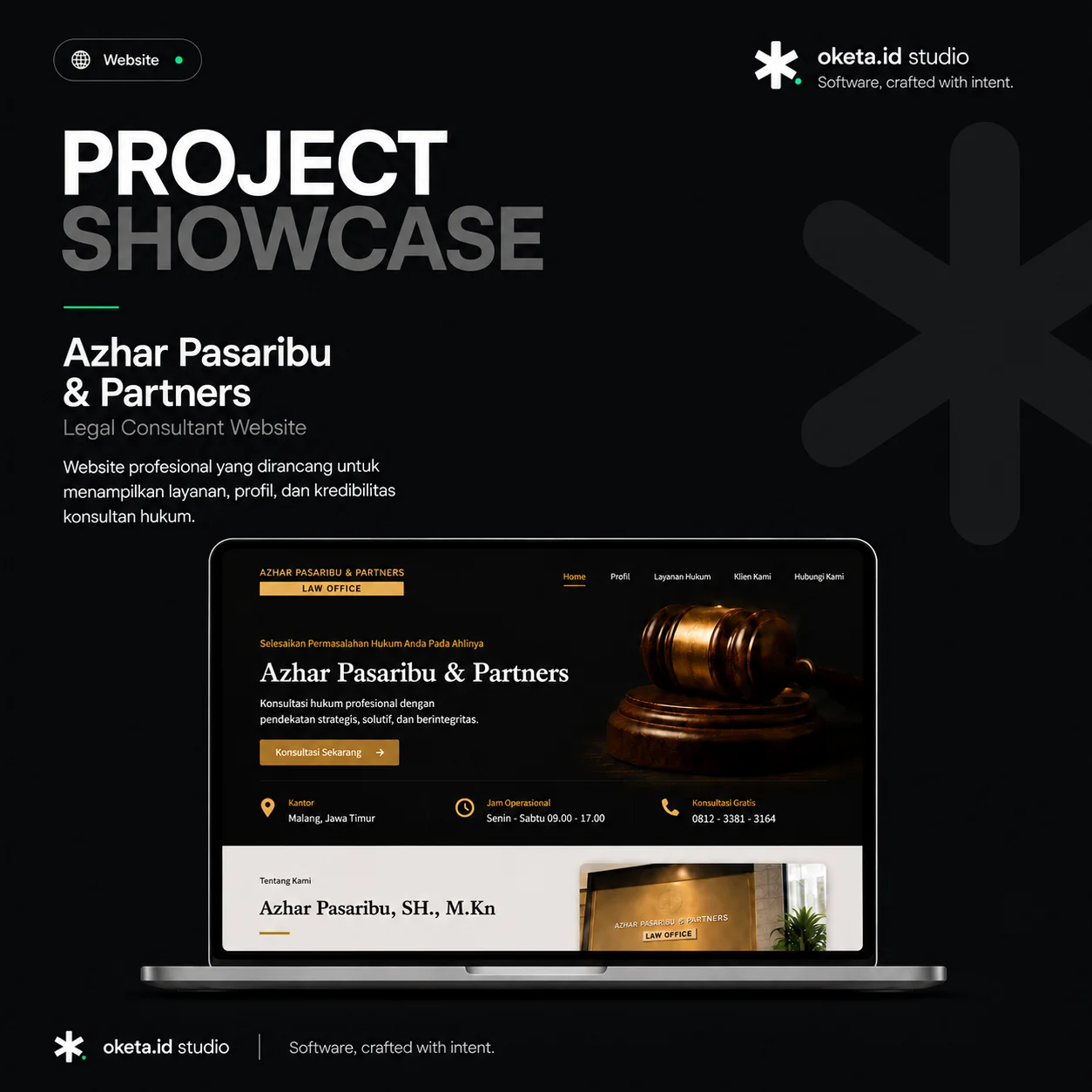 Jasa Pembuatan Website Azhar Pasaribu & Partners Lombok